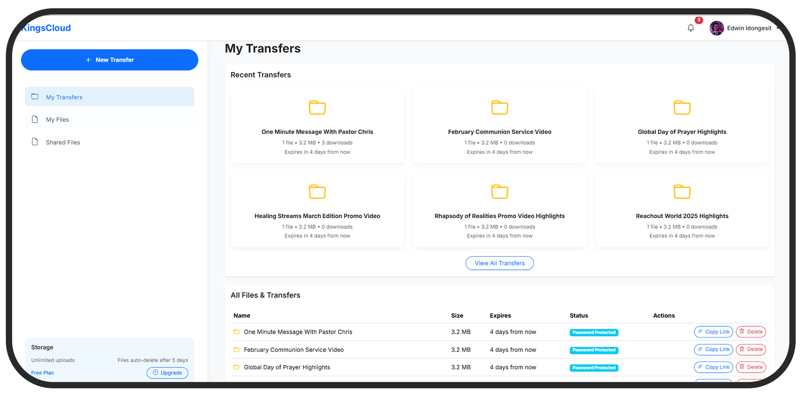 KingsCloud Dashboard